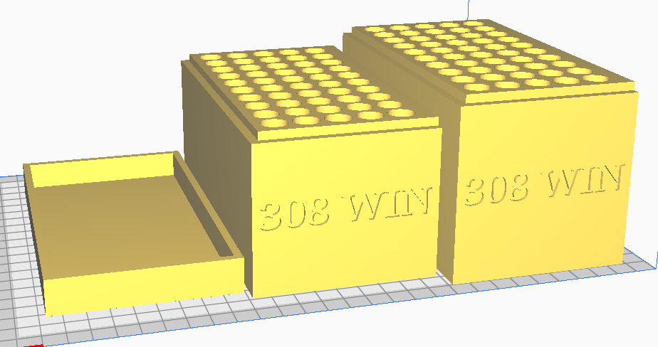 STL file 308, 308 WIN (50 Rounds) Stackable Ammo Storage 🏠・3D printing ...
